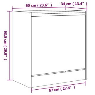 VidaXL scarpiera Legno multistrato  