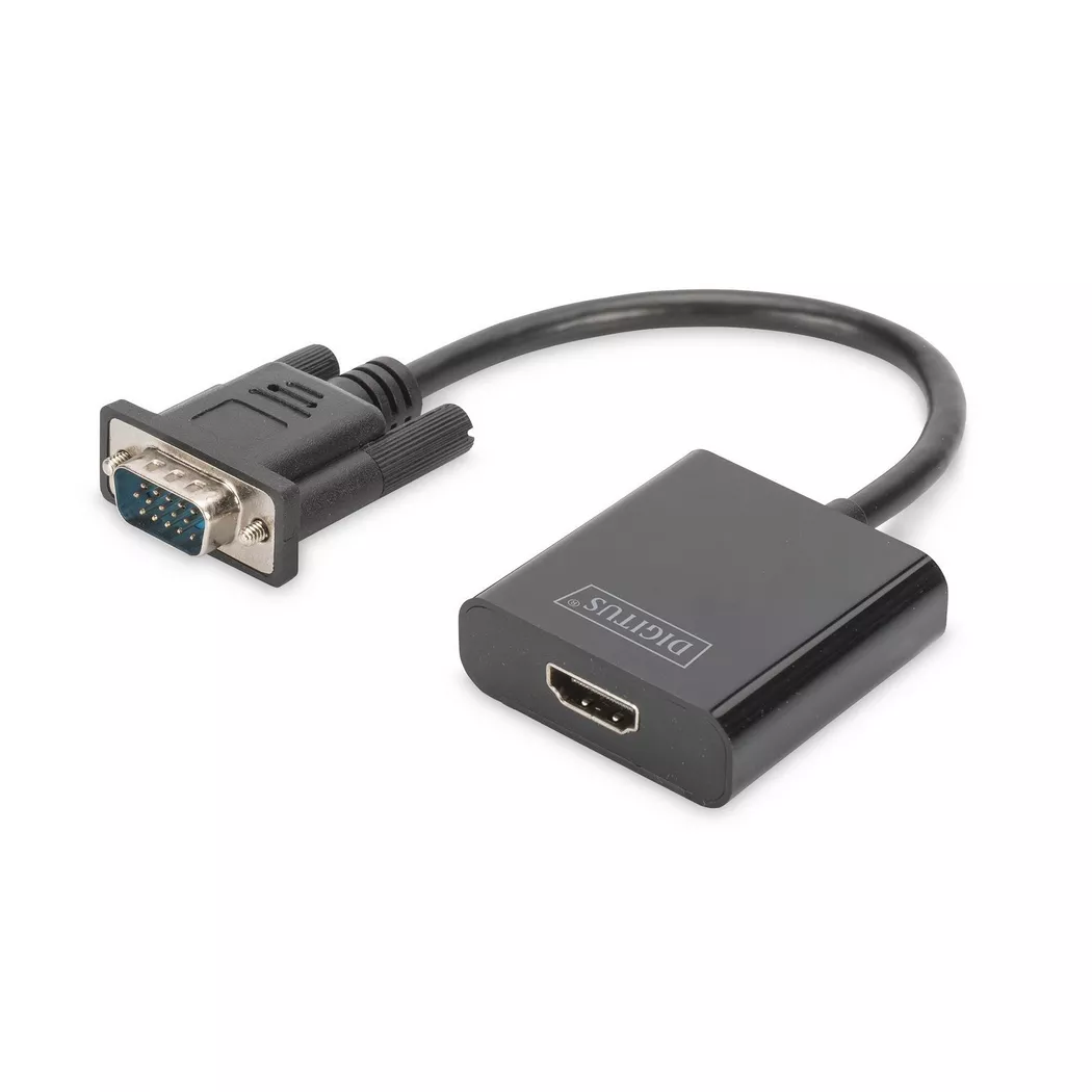 Digitus -  VGA - HDMI Konverter, Schwarz