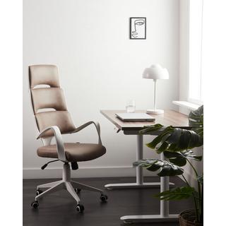 Beliani Chaise de bureau en Cuir PU Moderne GRANDIOSE  