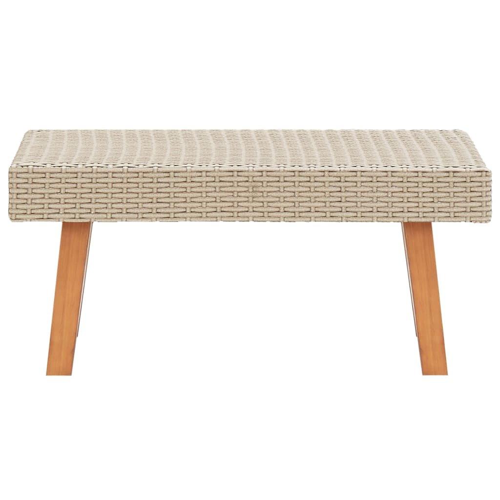 VidaXL Couchtisch poly-rattan  