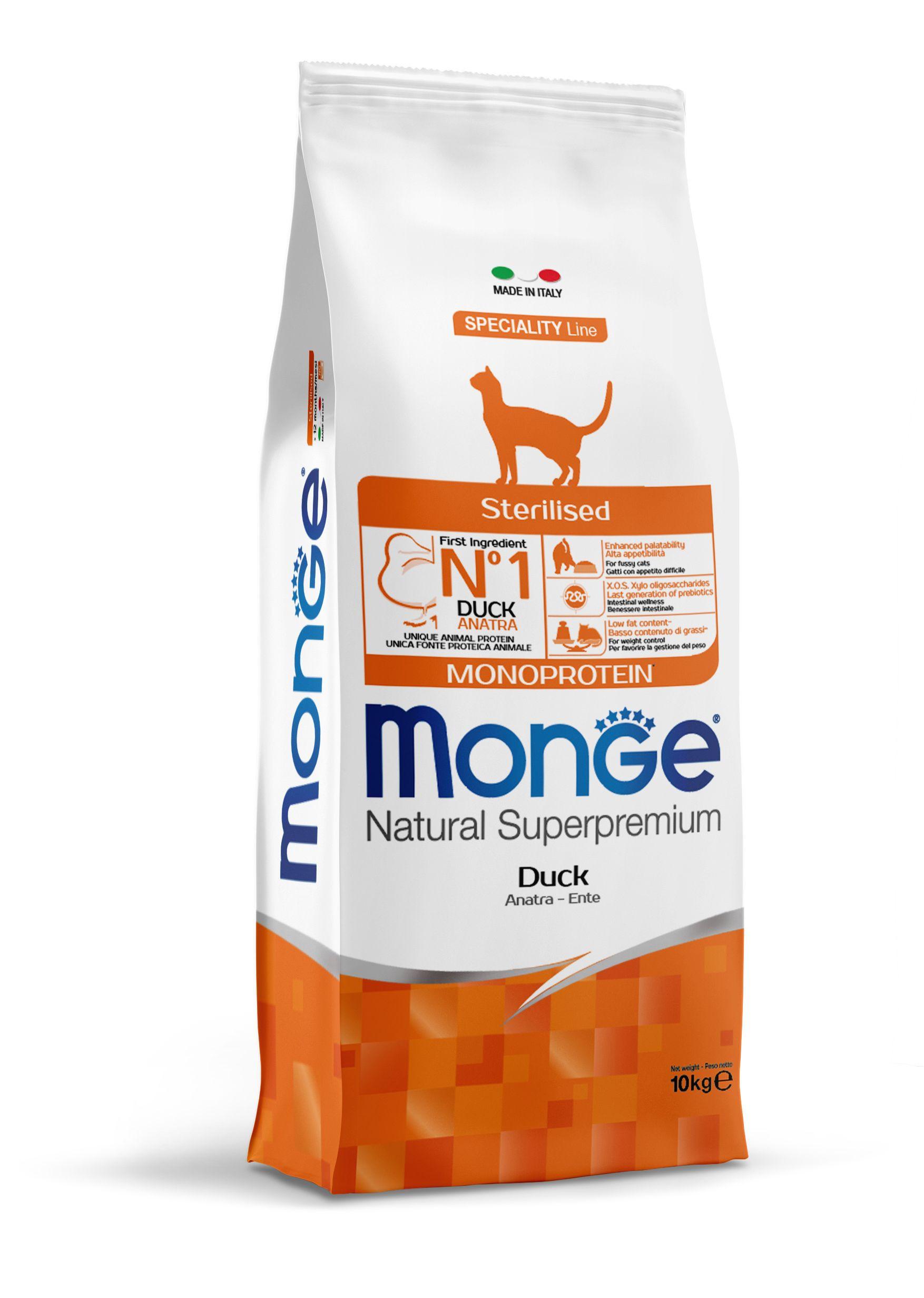 Monge  Anatra gatto monoproteica sterilizzata 