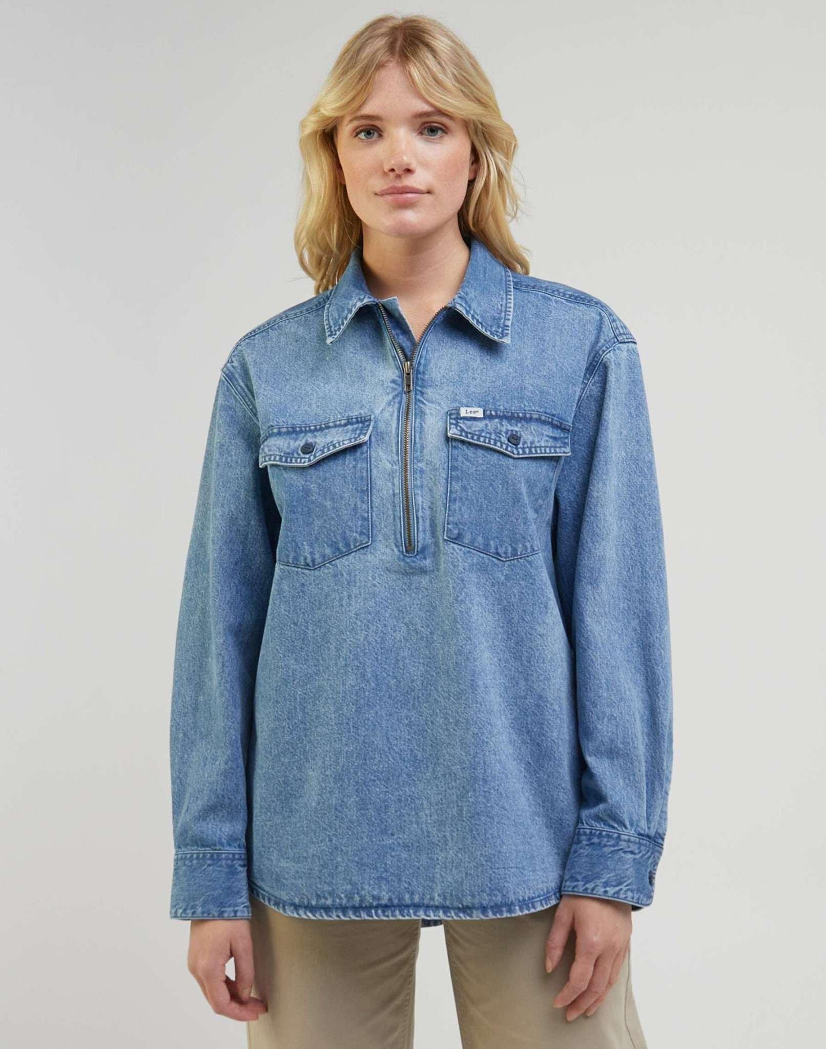 Lee  Jeanshemden Zip Popover Shirt 