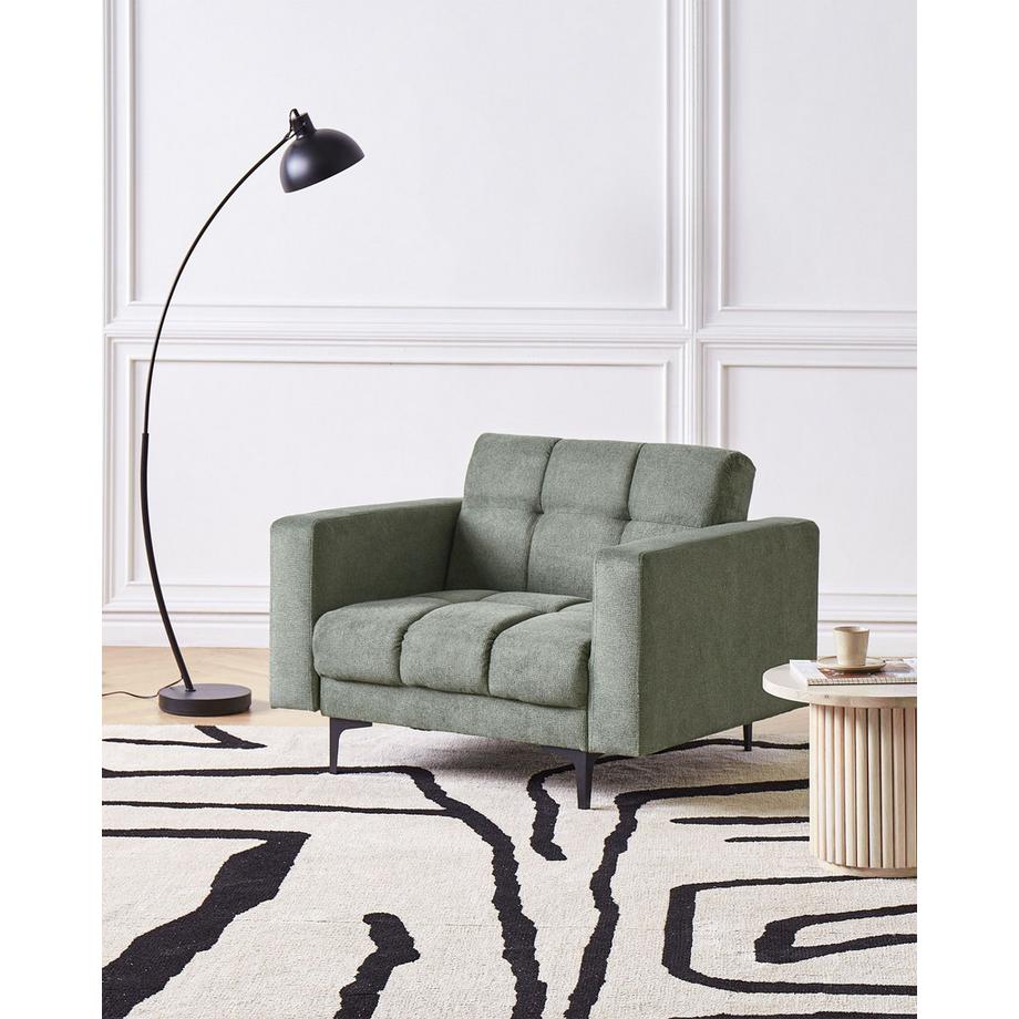 Beliani Fauteuil en Tissu Minimaliste ALNES  