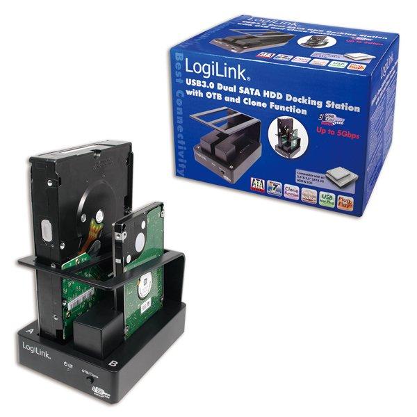 LogiLink  QP0010 station d'accueil Noir 