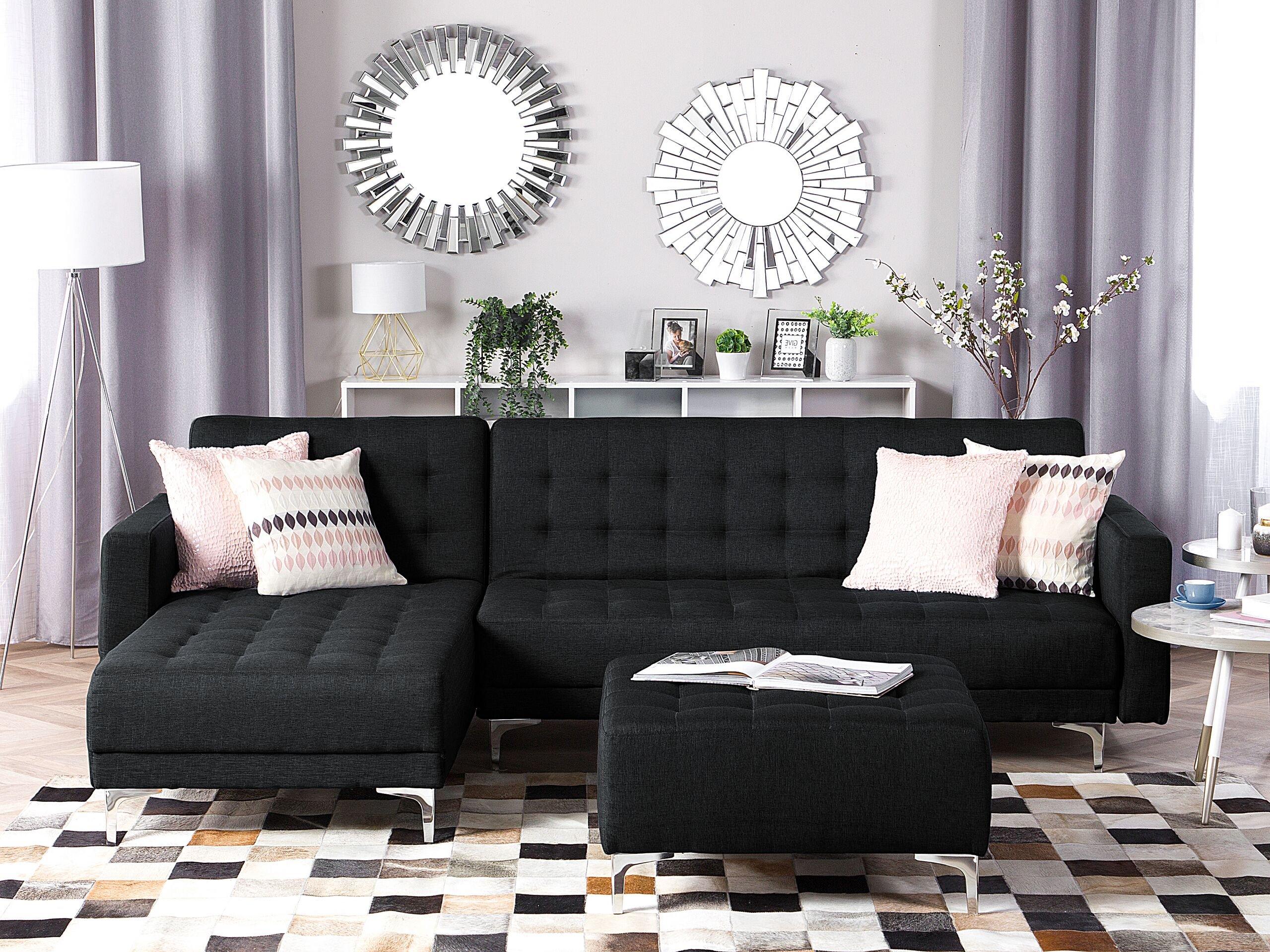 Beliani Ecksofa aus Polyester Klassisch ABERDEEN  