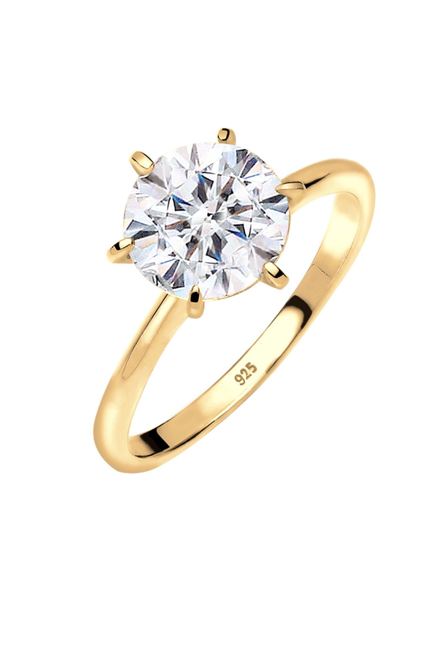 Image of Ring Kristall Damen Gold 58mm