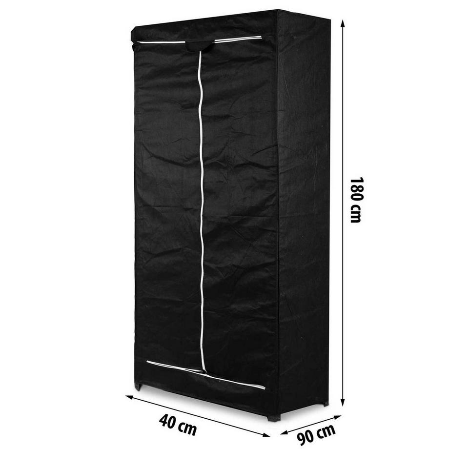 B2X  Housse de protection pour étagère 180 x 90 x 40 cm - noire 