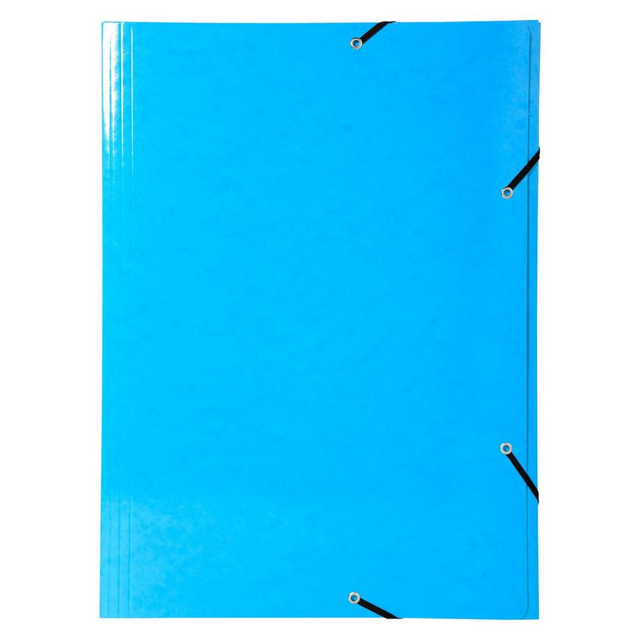 Exacompta Cartella 3 lembi con elastici Maxi Capacity cartoncino lustré 600g/mq Iderama - A3 - x 10  