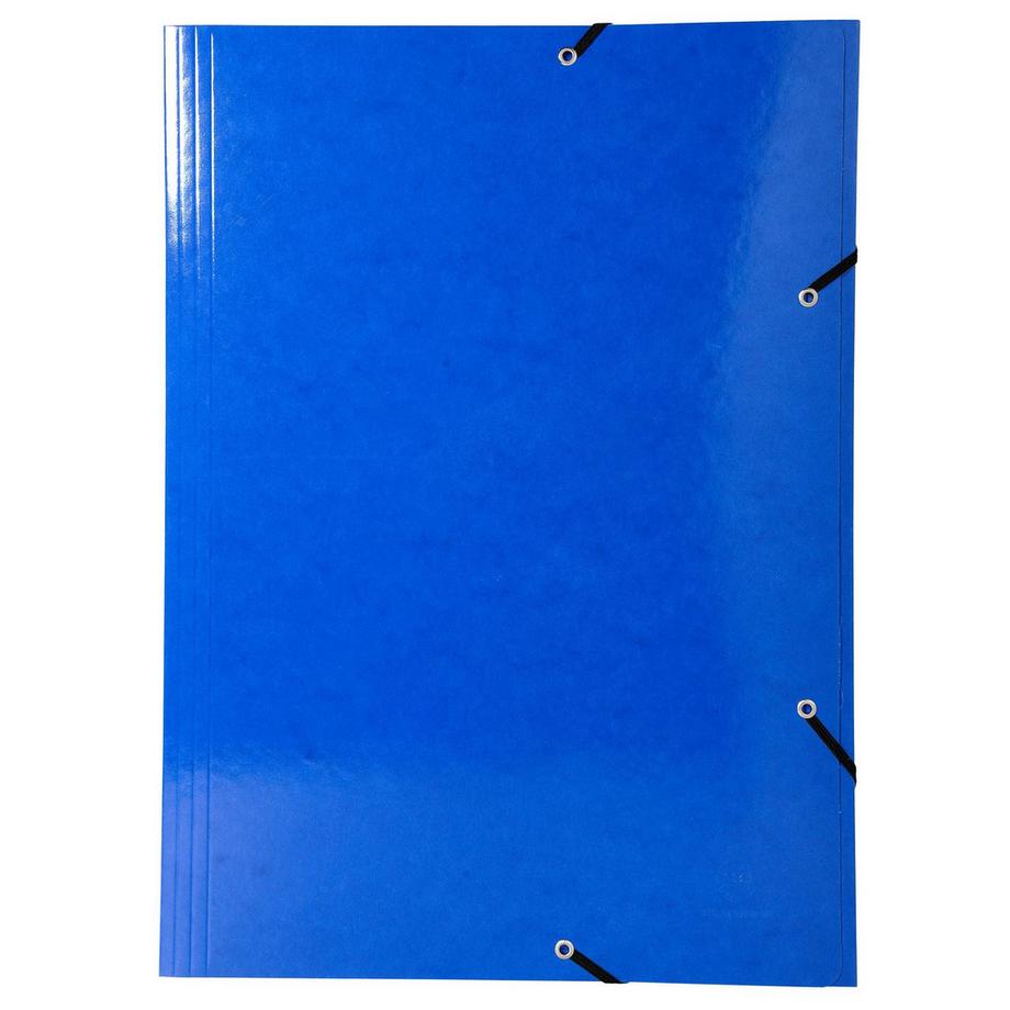 Exacompta Cartella 3 lembi con elastici Maxi Capacity cartoncino lustré 600g/mq Iderama - A3 - x 10  