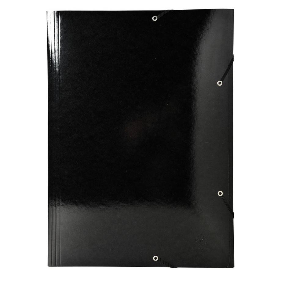 Exacompta Cartella 3 lembi con elastici Maxi Capacity cartoncino lustré 600g/mq Iderama - A3 - x 10  