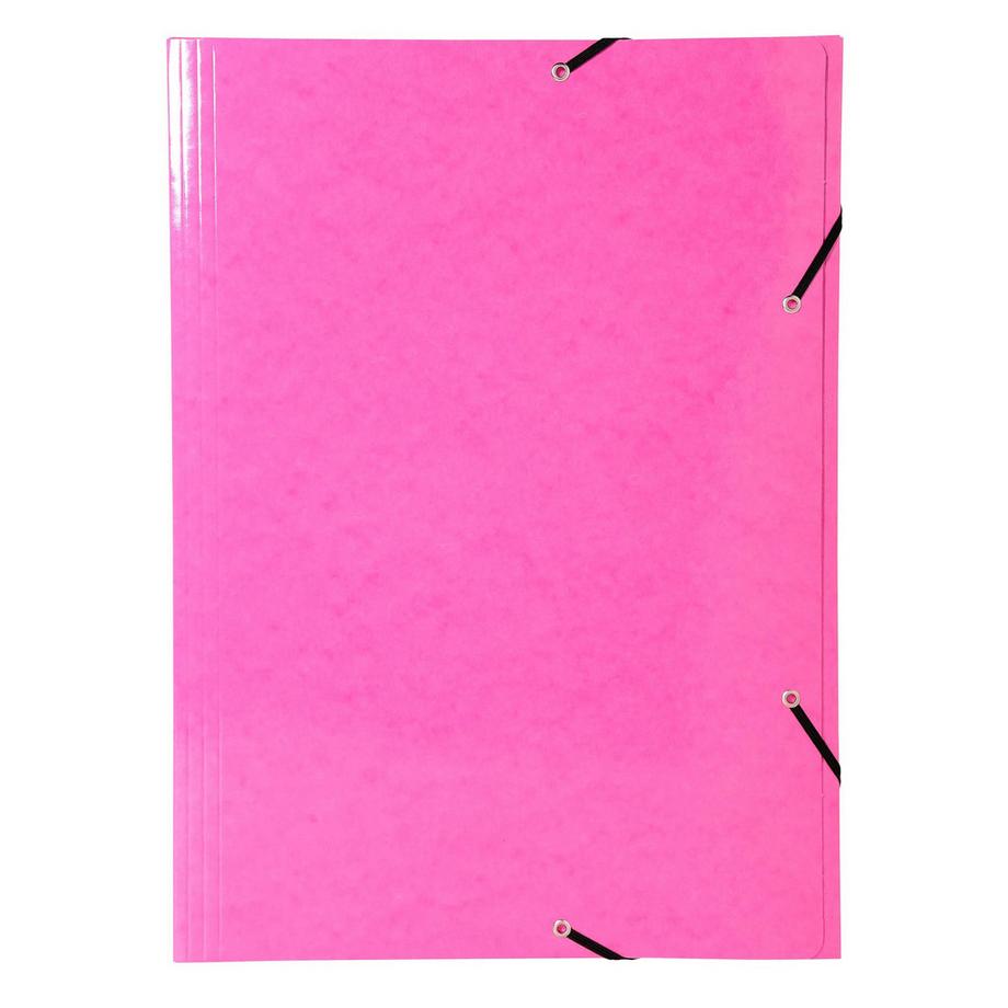 Exacompta Cartella 3 lembi con elastici Maxi Capacity cartoncino lustré 600g/mq Iderama - A3 - x 10  