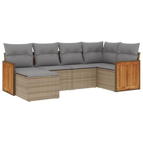 VidaXL Garten sofagarnitur poly-rattan  