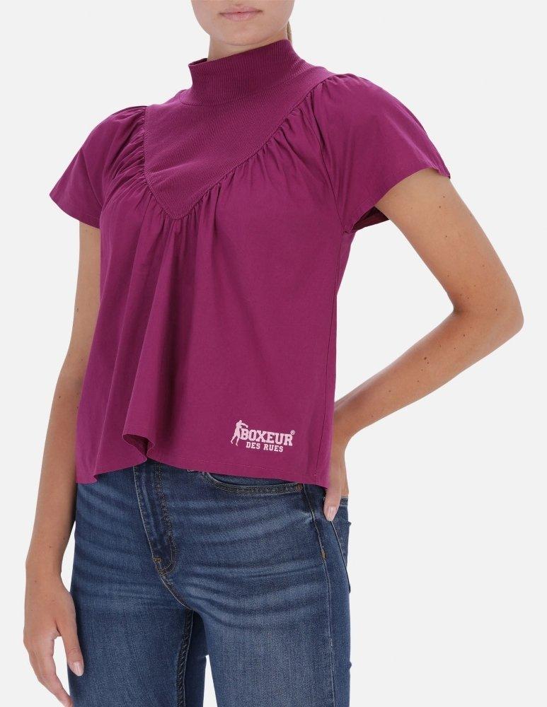 Image of Rollkragenpullover Aus Doppeltem Stoff Unisex Rosa S