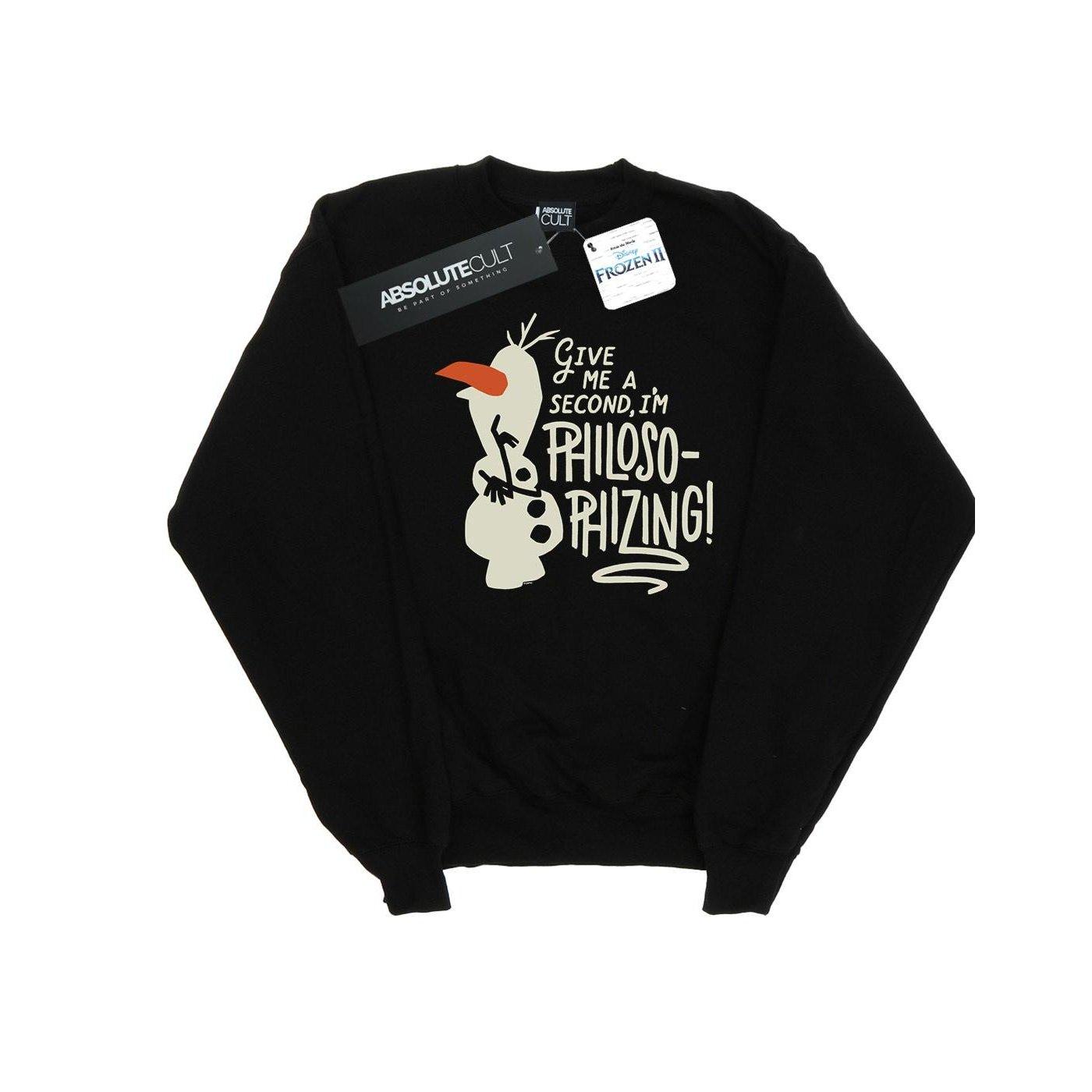 Image of Frozen 2 Olaf Philosophizing Sweatshirt Unisex Schwarz 116