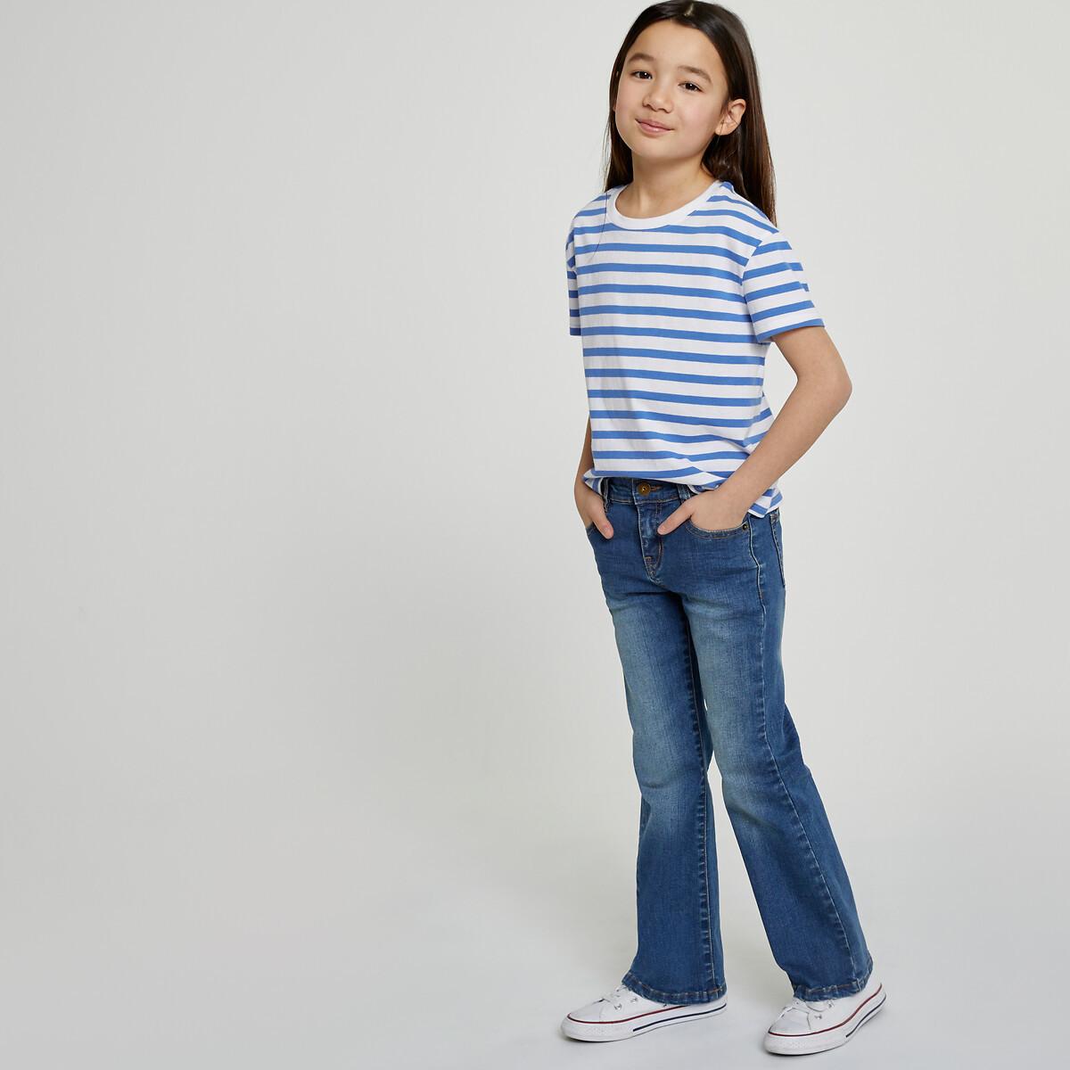 Image of Gestreiftes T-shirt Mädchen Weiss 114