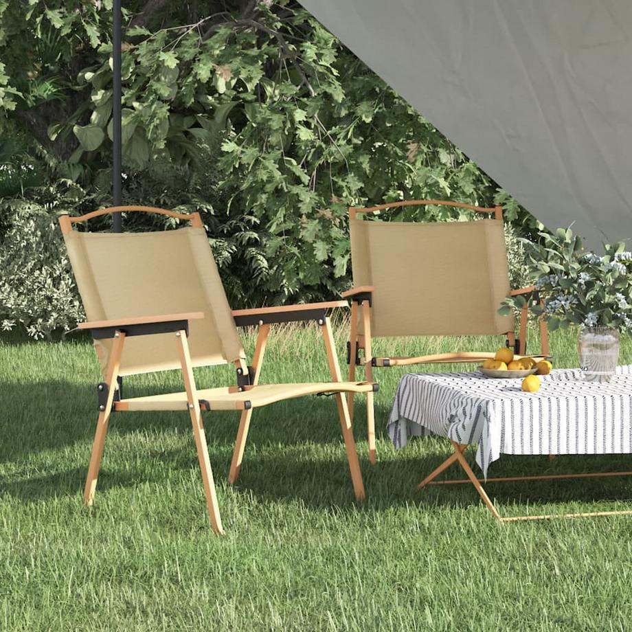 VidaXL Chaise de camping polyester  