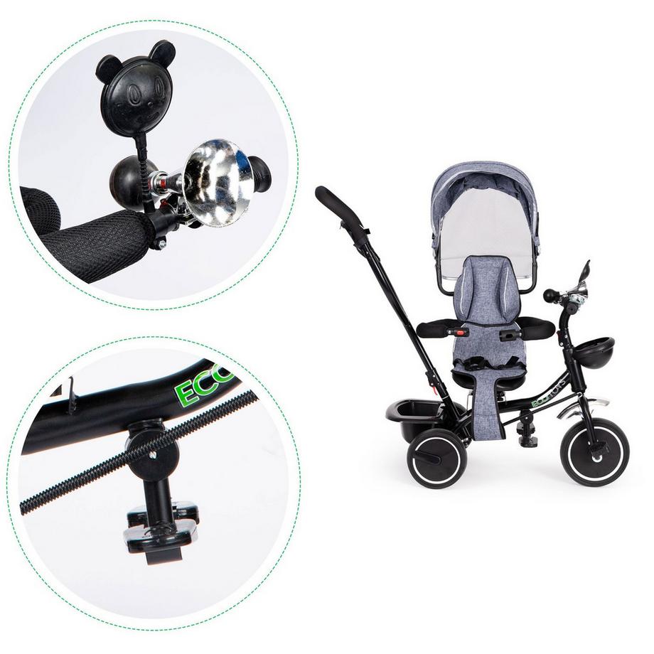 Northix  Triciclo con sedile girevole e tetto 