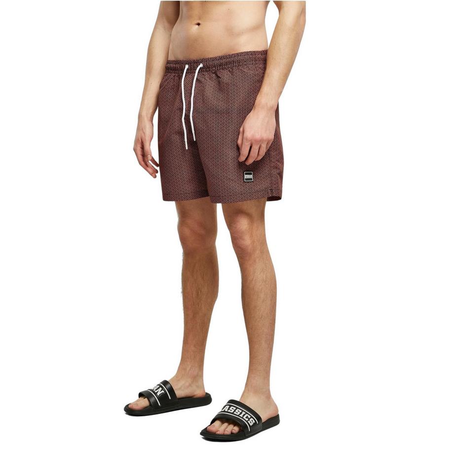 URBAN CLASSICS Gemusterte Badeshorts  