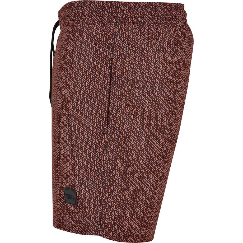 URBAN CLASSICS Gemusterte Badeshorts  