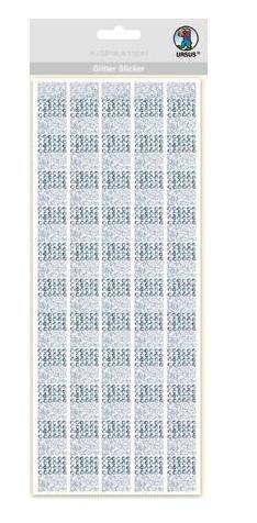 Image of URSUS 59460001 Dekorativer Aufkleber Silber 5 Stück(e) Silber