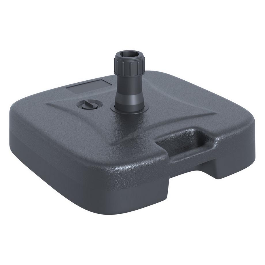 Schirmständer Befüllbar Sand/Wasser Schwarz 46X45X26Cm Bis 30Kg