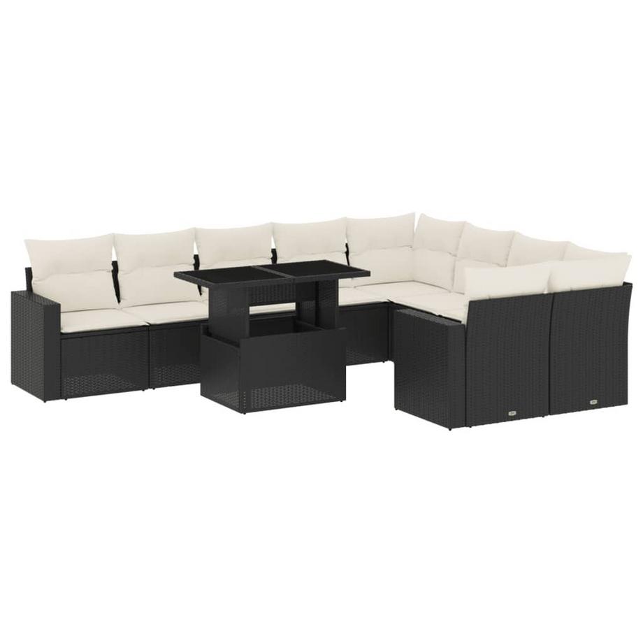 Ensemble de canapés de jardin rotin synthétique