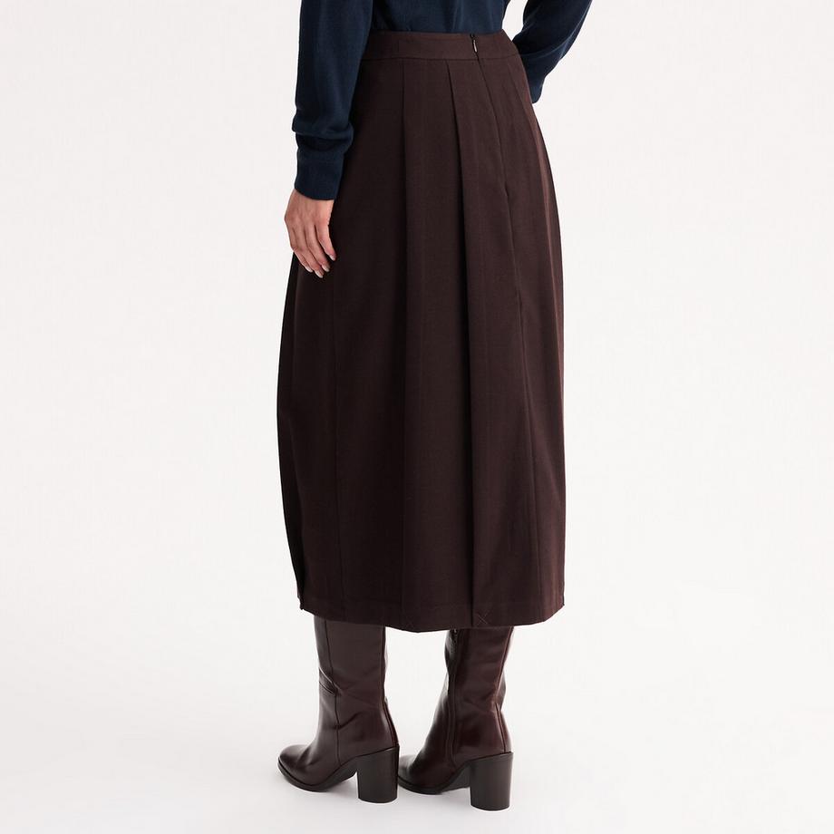 La Redoute Collections Gonna midi svasata in flanella A-Line  