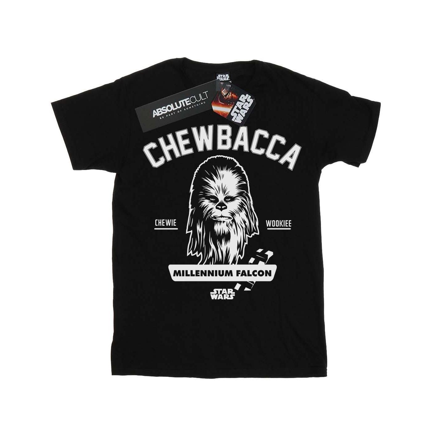 Image of Chewbacca Collegiate Tshirt Jungen Schwarz 116