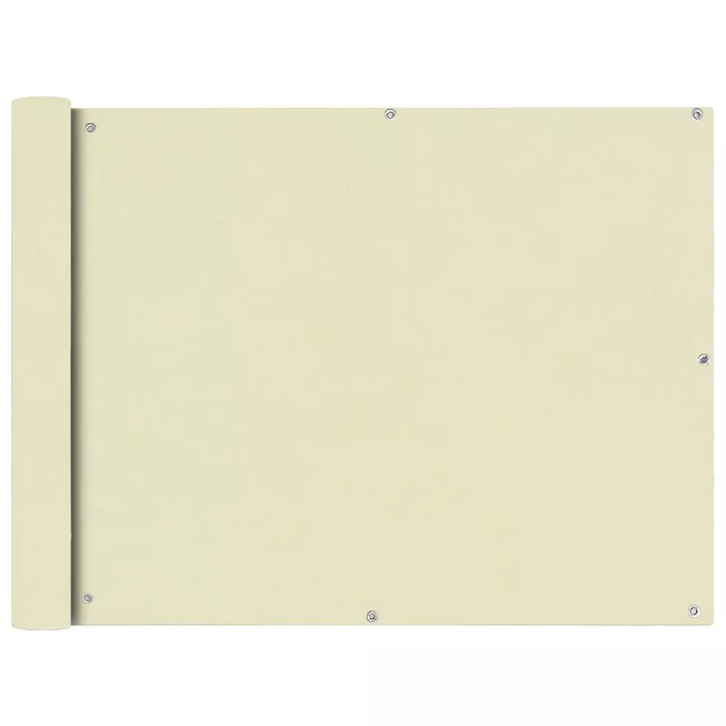 vidaXL Balkonsichtschutz Oxfordgewebe 90x600 cm Creme