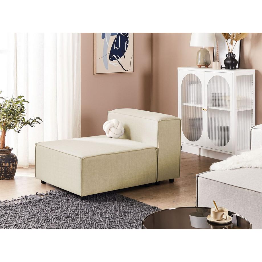 Beliani Module fauteuil en Lin synthétique  APRICA  