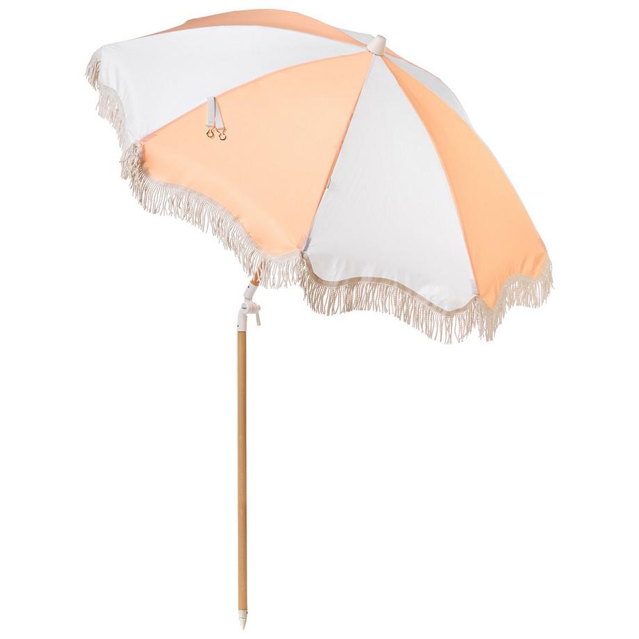 Beliani Sonnenschirm aus Stoff Retro MONDELLO  