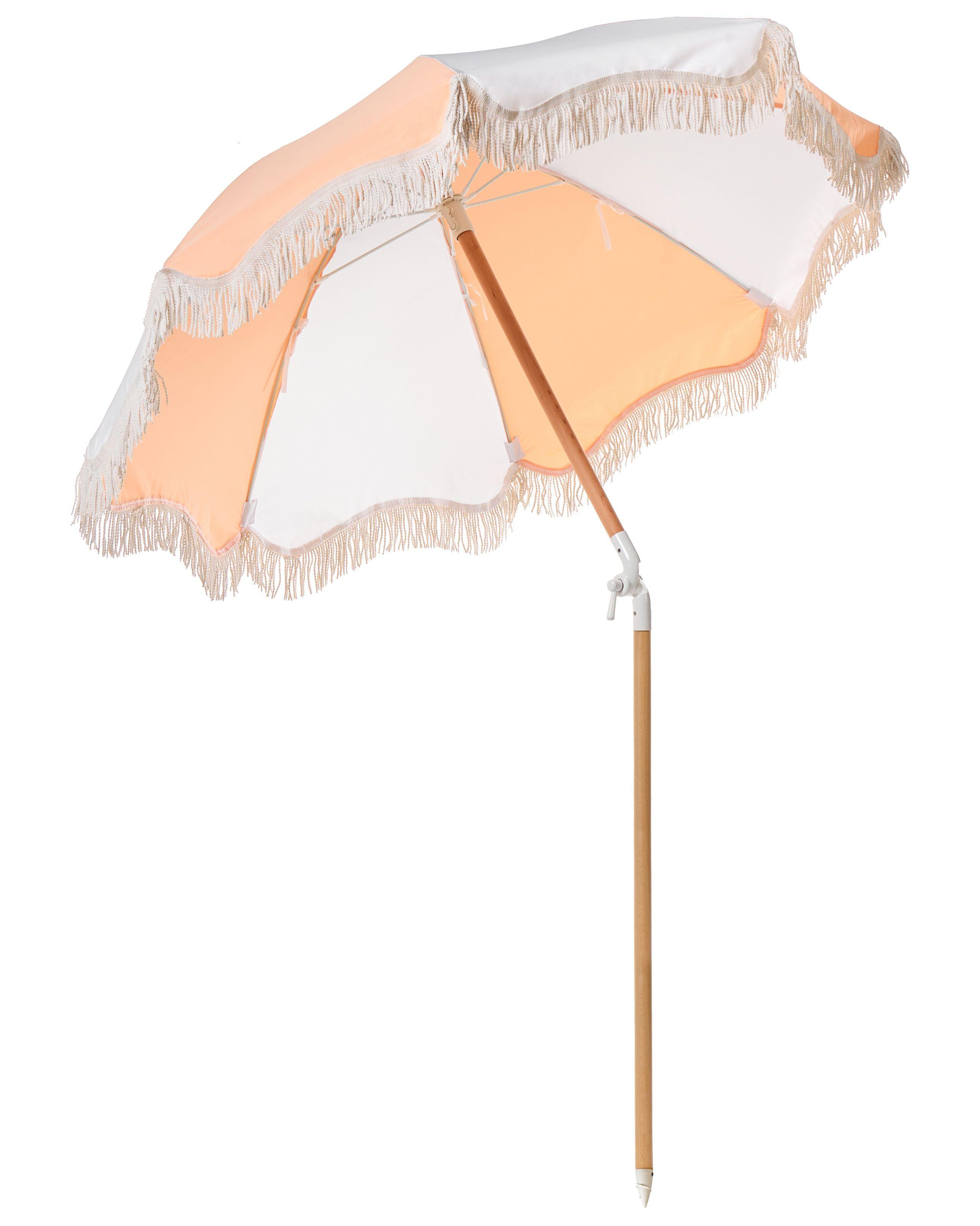 Beliani Ombrellone da giardino en Tessuto Retrò MONDELLO  