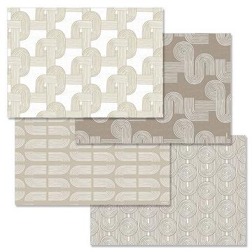 Papiertischset STONE GARDEN  4 Sujets à 12 Blatt