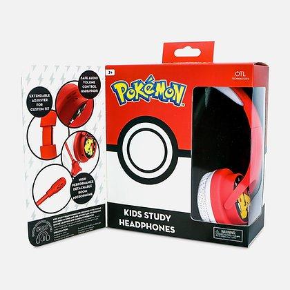 OTL  OTL Technologies Pokémon Pikachu Écouteurs Avec fil Arceau Jouer Rouge, Blanc 