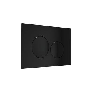 Vente-unique Pack WC suspendu noir mat avec bâti-support et plaque de déclenchement - JAVOINE  