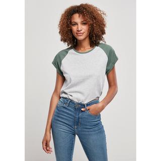 URBAN CLASSICS  t-shirt contrast raglan (grandes tailles) 