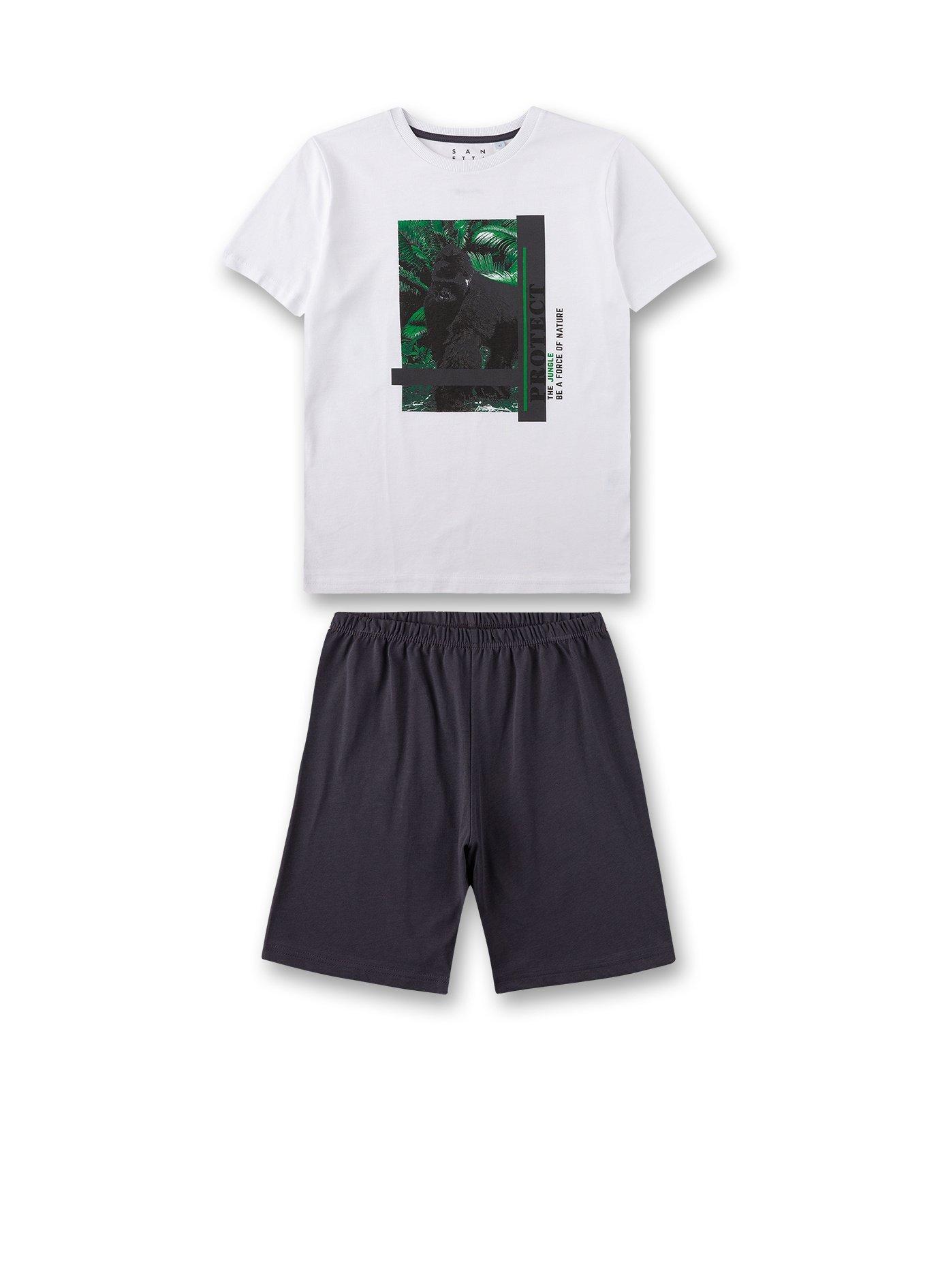 Image of Jungen-schlafanzug Kurz Jungle-artworkprint Jungen Multicolor 164