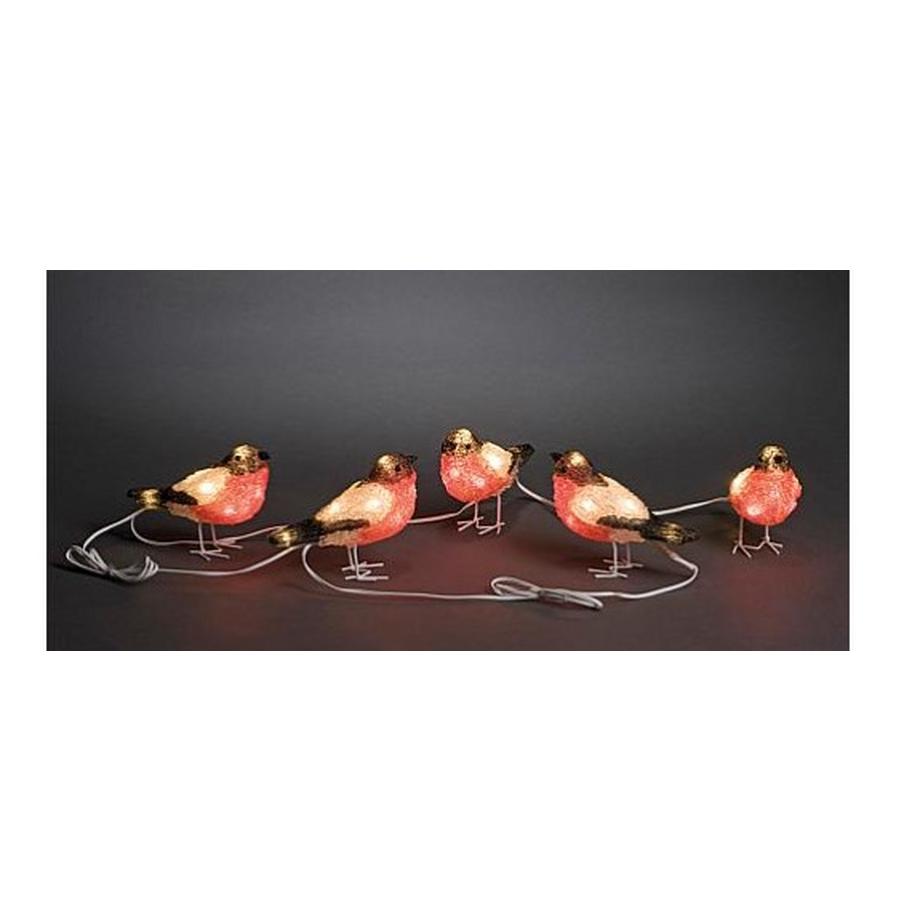 Konstsmide  LED Acryl Rotkehlchen 5er-Set 40 kw LED aussen 6269-203 