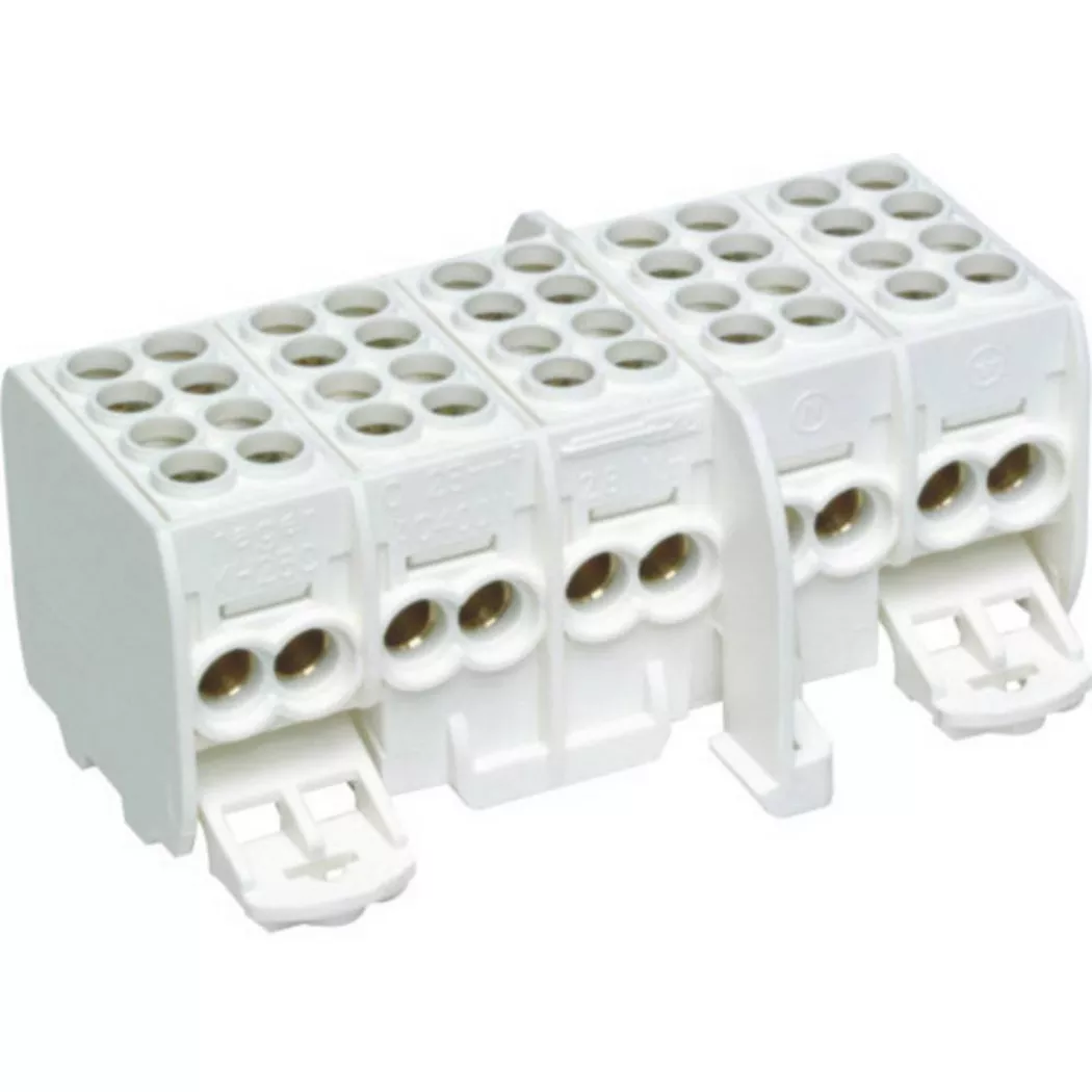 Hager KH25C Univers Terminal 5-pin 80A Finger-Safe 2x25/2x16 mm²
