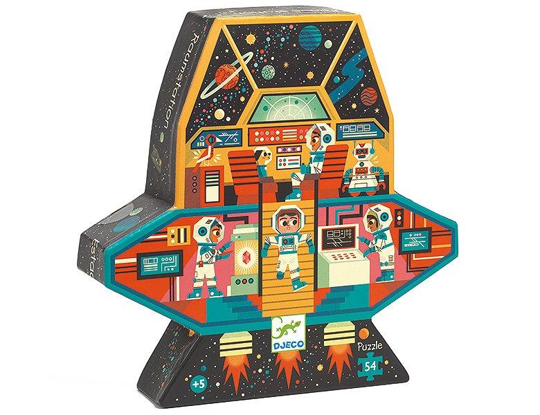 Djeco  Puzzle Weltraumstation (54Teile) 