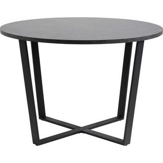 mutoni Table de salle à manger Amelia noire ronde 110  