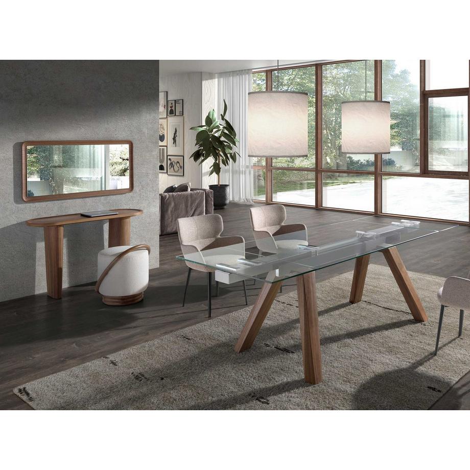 ANGEL CERDA Wandspiegel Rechteckig Walnuss  