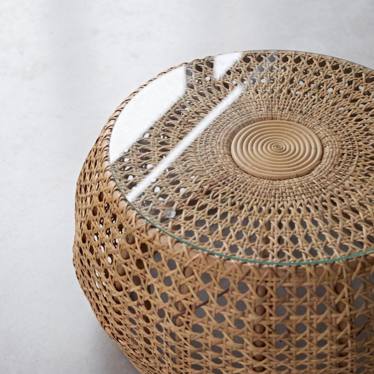 Tikamoon Couchtisch aus Rattan Esther  