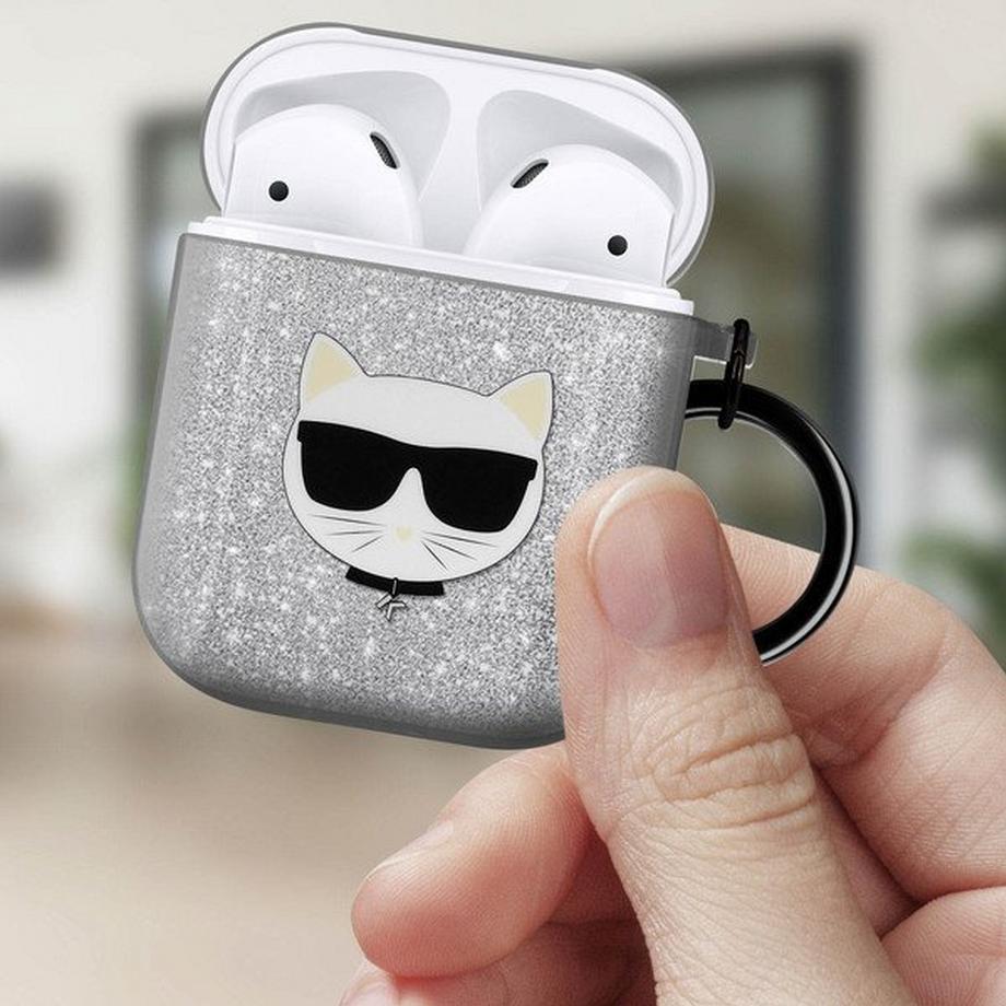 KARL LAGERFELD  Cover AirPods 1 / 2 Silicone, Choupette 
