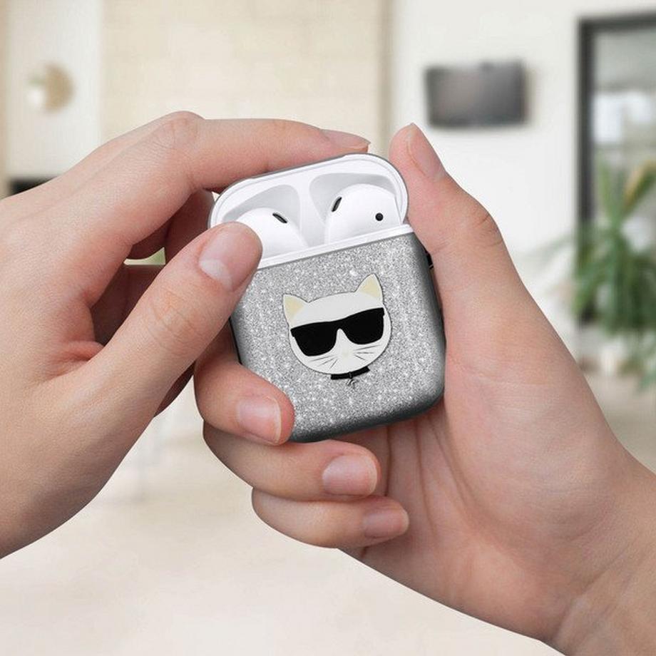 KARL LAGERFELD  Cover AirPods 1 / 2 Silicone, Choupette 