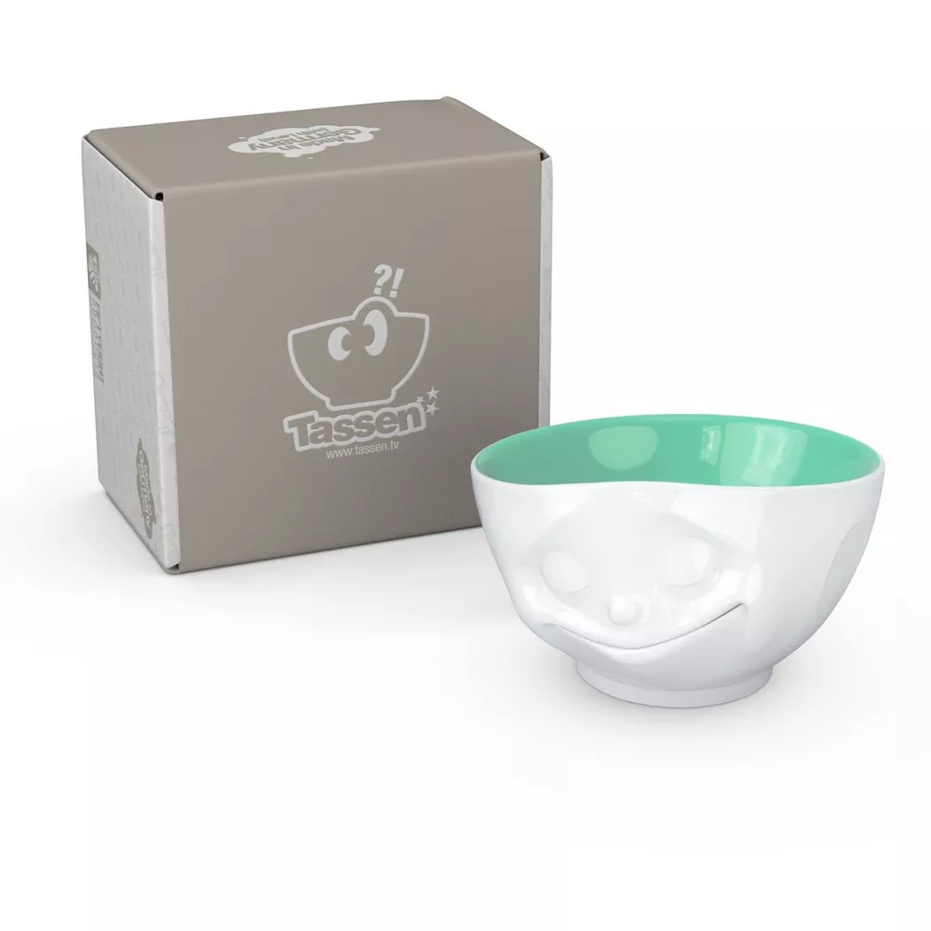 Grand bol en porcelaine hôtelière Tassen Happy jade