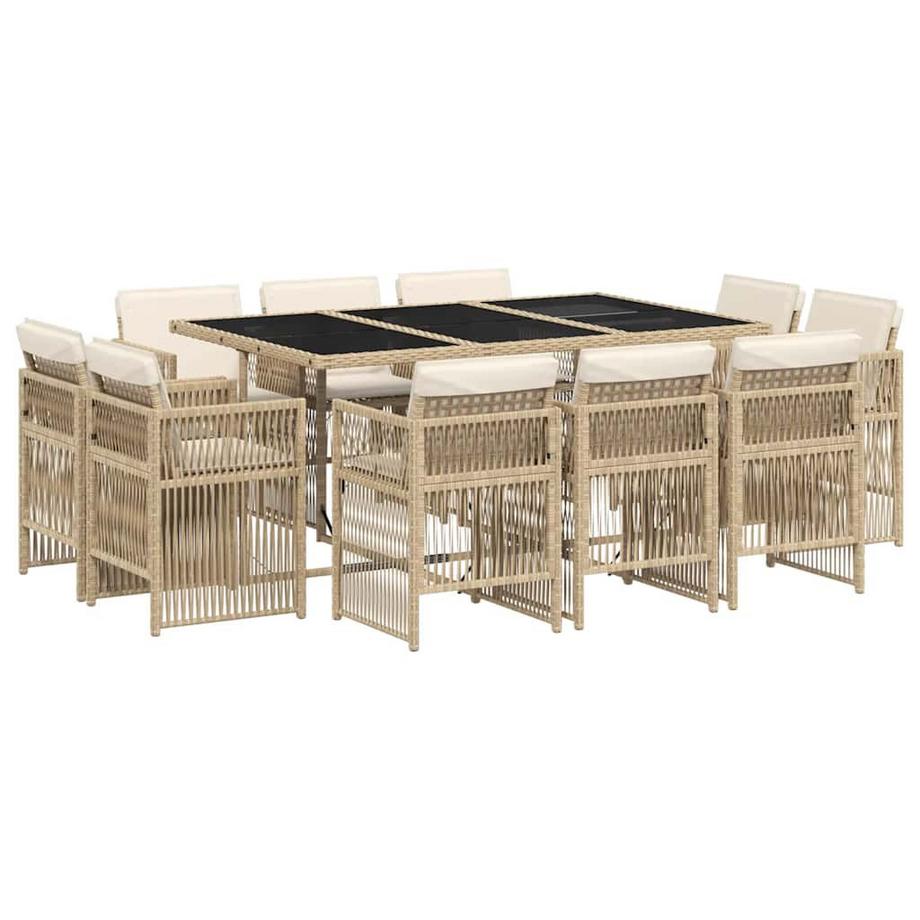 Ensemble de salle à manger de jardin rotin synthétique