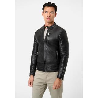 RICANO  Lederjacke Carlo, Bikerstil aus Lammleder 