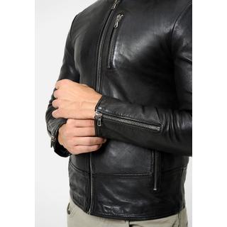 RICANO  Lederjacke Carlo, Bikerstil aus Lammleder 