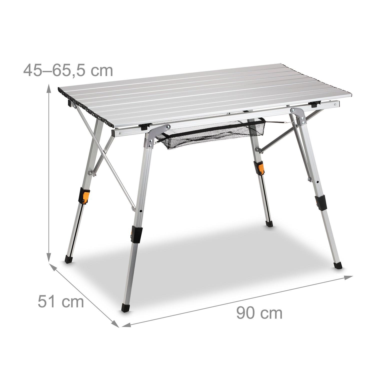 B2X Table pliante en aluminium réglable en hauteur  